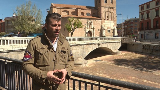 Borja del Barrio junto al río Zapardiel a su paso por Medina del Campo REPOR